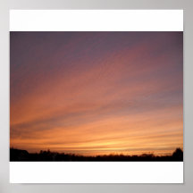 coucher du soleil affiche