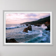 Coucher du soleil chez Garrapata Affiches