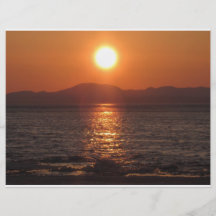 coucher du soleil de l'Alaska de kotzebue Prospectus Personnalisés