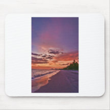 Coucher du soleil de plage de Fort Myers Tapis De Souris
