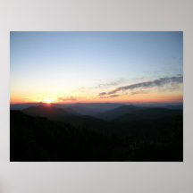 Coucher du soleil de région sauvage de Kalmiopsis Posters