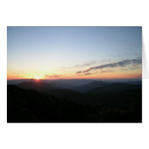 Coucher du soleil de région sauvage de Kalmiopsis Carte De Vœux