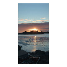Coucher du soleil de vue de Palmer Carte Avec Photo