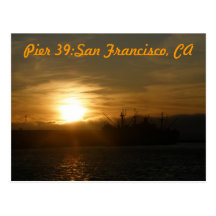 Coucher du soleil du pilier 39 : San Francisco, ca