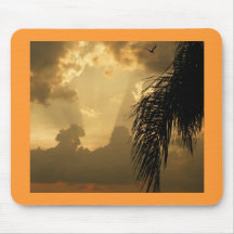 Coucher du soleil extraordinaire tapis de souris