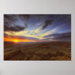 Coucher du soleil, jante du sud du canyon grand, g affiche