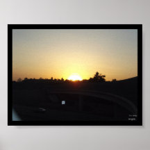 coucher du soleil poster