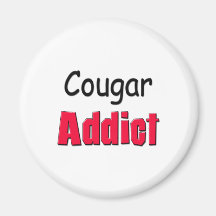 Cougar Addict Fridge Magnet
