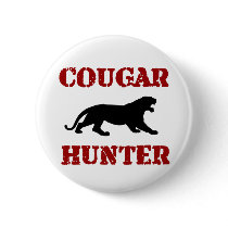 Cougar Hunter Button