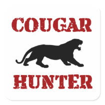 Cougar Hunter Stickers