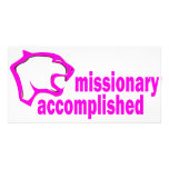 Cougar Missionary Accomplished Photo Greeting Card