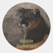 Cougar Mountain Lion Big Cat Art Design Sticker