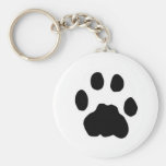 COUGAR PAW PRINT KEY CHAIN