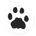 COUGAR PAW PRINT stickers