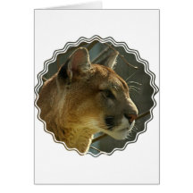 Cougar Puma Greeting Card