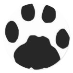 COUGAR TRACKS ROUND STICKER