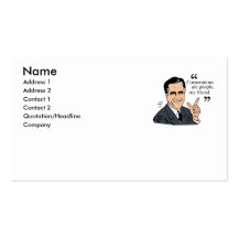 Couleur de citations de Mitt Romney Carte De Visite