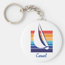 Couleur Square_Carmel de bateau Porte-clef