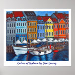 Couleurs de copie d'affiche de Nyhavn