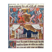 Council of Demons, from 'l'Histoire de Merlin' canvas prints