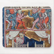 Council of Demons, from 'l'Histoire de Merlin' mousepads