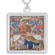 Council of Demons, from 'l'Histoire de Merlin' necklaces