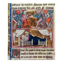Council of Demons, from 'l'Histoire de Merlin' posters