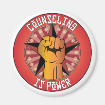 Counseling Is Power Refrigerator Magnet