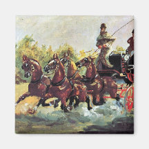 Count Alphonse by Toulouse-Lautrec Fridge Magnet