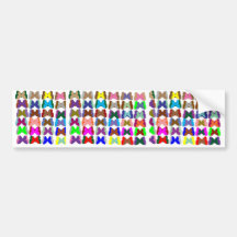 COUNT Butterflies n also LEARN Colours - Kid Stuff Bumper Sticker