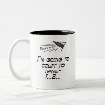 Count to three coffee mugs