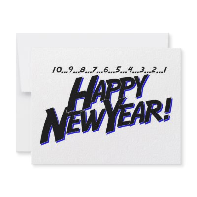 Countdown Happy New Year Announcements by TeeZazzle