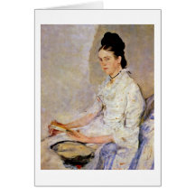 Countess Rosine Treuberg By Wilhelm Leibl Greeting Card