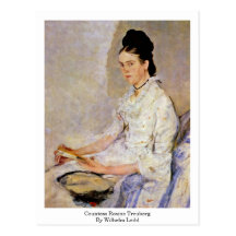 Countess Rosine Treuberg By Wilhelm Leibl Postcard