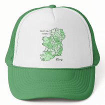 Counties of Ireland Map Trucker Hat