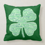 Counties of Ireland Shamrock pillows