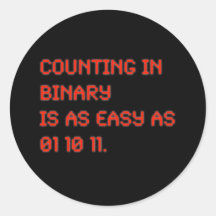 Counting in Binary Stickers