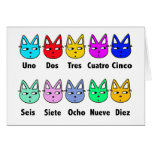 Counting Spanish Cats Greeting Cards