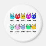 Counting Spanish Cats Refrigerator Magnets