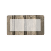 Country Barn Wood Address Label