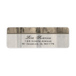 Country Barn Wood Return Address Labels