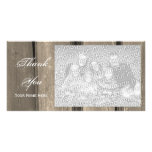 Country Barn Wood Thank You Photo Card