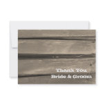 Country Barn Wood Wedding Thank You Note Custom Invites