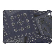 Country Blue Bandana iPad Mini Glossy Finish Case Cover For The iPad Mini
