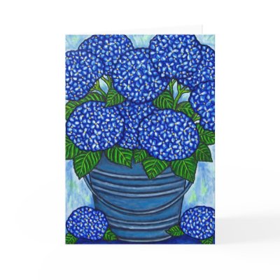 Country Blues - Greeting Card by LisaLorenzPaintings