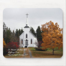 Country Chapel Mouse Pad