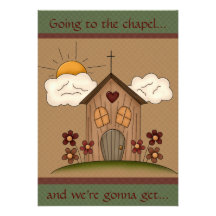 Country Chapel Wedding Invitations