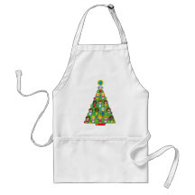 Country Children Christmas Tree Apron