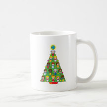 Country Children Christmas Tree Mug