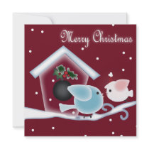 Country Christmas Dinner Party  Invitation